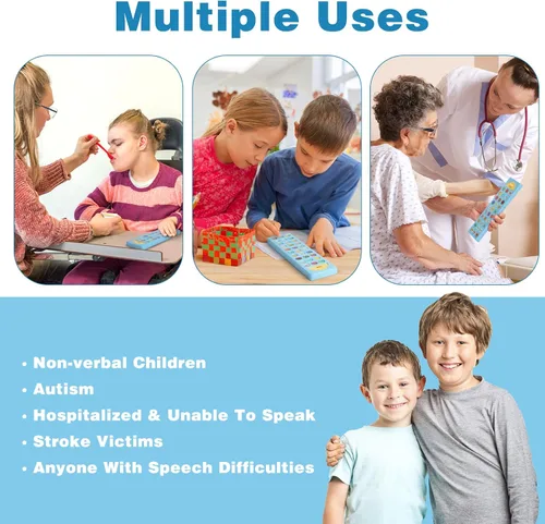 Miniatura 10 de Joyreal Dispositivo AAC para Autismo, Herramientas de Comunicación No Verbal para Terapia del Habla y Rehabilitación de Accidente Cerebrovascular.