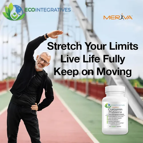 Miniatura 4 de Meriva Curcumina Phytosome Complex Serratiopeptidase 500mg - Suplemento de cúrcuma de alta absorción, movilidad física y equilibrio sistémico