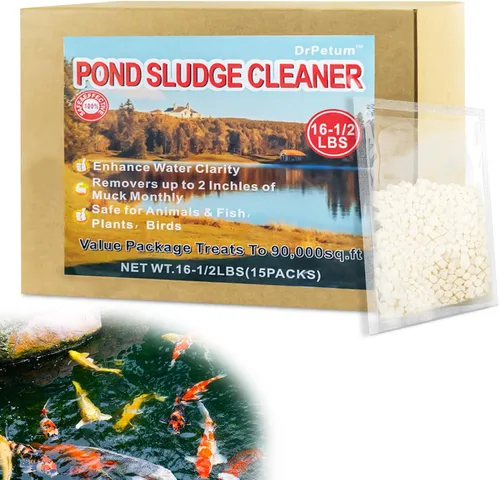 Miniatura 9 de Reductor de suciedad, tabletas de solución de lodo natural de 5 libras, control de suciedad y olor para estanques y lagos, seguro para peces