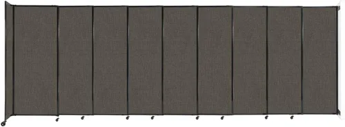 Miniatura 12 de Divisor de habitación de pared recta deslizante montado en la pared Anchos ajustables Ruedas de bloqueo Separador de habitación Paneles