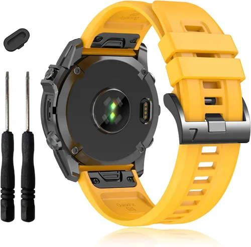 Miniatura 14 de EZMVZKU Correas Easyfit de 1.024 in para Garmin Fenix 8 AMOLED/8 Pro 2.008 in/7X/7XPro Sapphire Solar Watchands Reemplazo para Fenix 6X/6X Pro/5X/5X