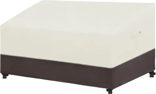 Miniatura 10 de Easy-Going Funda para silla de patio, resistente a los rayos UV, bicolor, impermeable, para muebles de exterior, con dobladillo reflectante