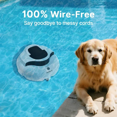 Miniatura 9 de PoolPure Aquaguard SE II 2025 - Limpiador robótico inalámbrico para piscinas con batería grande de 120 minutos y 5000 mAh (azul)