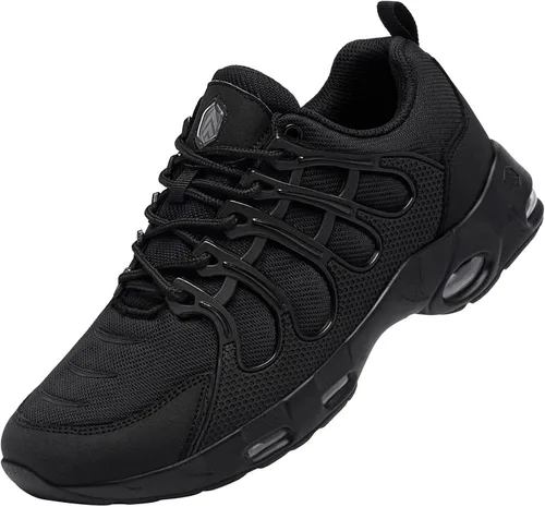 Miniatura 5 de LARNMERN Zapatos de trabajo antideslizantes para hombre, antideslizantes, antideslizantes, con amortiguación de aire, zapatos para restaurante