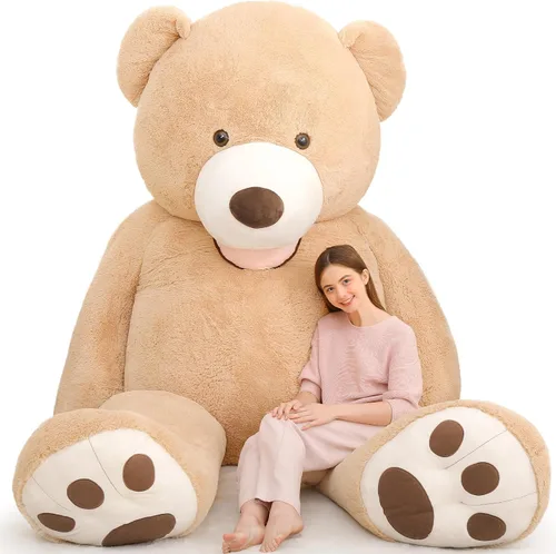 Miniatura 9 de MaoGoLan Oso de peluche gigante de 5 pies, lindo oso de peluche de San Valentín animal de peluche con cara sonriente, regalo para novia, novio