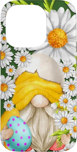 Miniatura 17 de iPhone 16 Easter Chick Gnome Graphic For Women Floral Daisy Flower Case