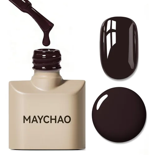 Miniatura 28 de MAYCHAO Esmalte de uñas de gel rosa intenso de 0.5 onzas líquidas, 1 unidad de esmalte de gel rosa brillante, esmalte de uñas que se absorbe con luz