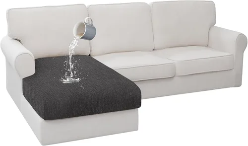 Miniatura 77 de Fundas de cojín impermeables para sofá, funda elástica lavable con diseño elástico antideslizante, protector de muebles para mascotas y niños