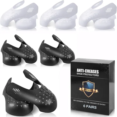 TUPEED 6 pares de protectores de dedos de zapatos, protectores antiarrugas para Air Jordan Air Force, 2022 nuevos tapones para arrugas de zapatos