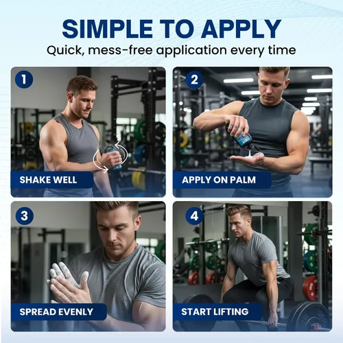 Miniatura 4 de Liquid Chalk for Gym & Weightlifting – Fast-Drying Liquid Gym Chalk, Long-Lasting Grip – Mess-Free, Dust-Free Lifting Chalk, Climbing Chalk & Hand