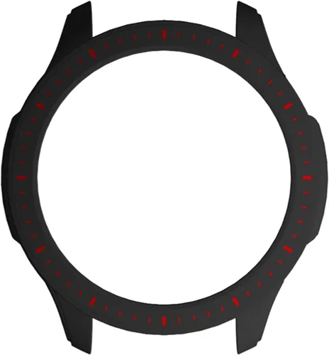 Miniatura 2 de Funda protectora para Amazfit GTR 4, a prueba de golpes, duradera, de policarbonato duro, accesorios para Amazfit GTR 4 Smartwatch (negro rojo)