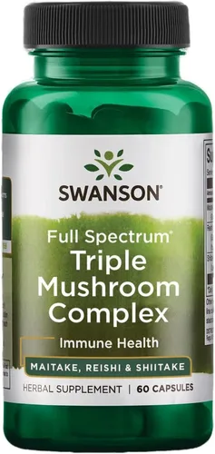 Miniatura 2 de Swanson Complejo de hongos triple de espectro completo 60 cápsulas (paquete de 3)