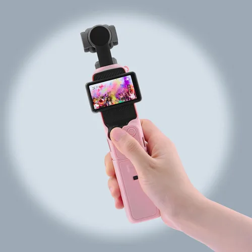 Miniatura 3 de Funda protectora de silicona para DJI Osmo Pocket 3 Funda de silicona Funda protectora Gimbal de mano Accesorios de cámara de acción (rosa)