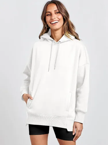 Miniatura 7 de ANRABESS Sudaderas con capucha de gran tamaño para mujer, sudadera de forro polar 2024, trajes de moda para adolescentes y niñas