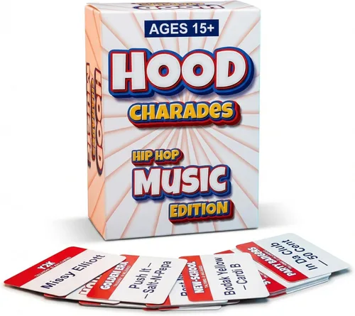 Miniatura 12 de Juegos de Cartas de Charadas del Barrio de Black Owned para Personas ¡Es Una Cosa! Trivia Nocturna Urbana para Adultos pero Cultural. Si Te Encanta