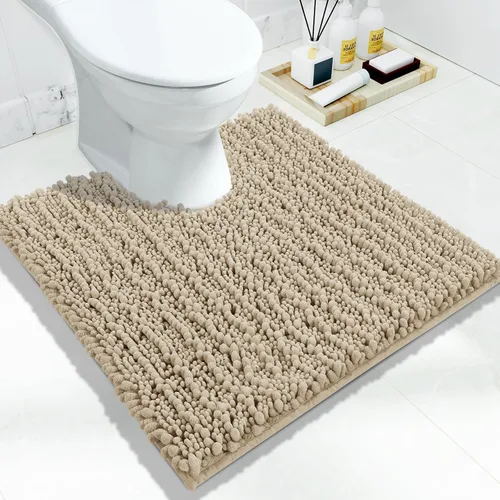 Miniatura 131 de Yimobra Alfombras de Baño Antideslizantes Lavables - Alfombra de Baño de Chenilla Ultra Suave Absorbente, Alfombra Peluda de Secado Rápido para Negro