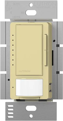 Miniatura 12 de Lutron Maestro LED+ Sensor de atenuación y vacante, un solo polo y multiubicación, MSCL-VP153M-BI, galleta