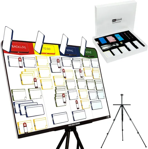 Juego de tablero de tareas familiares. Juego de tablero Kanban magnético completo para familias. Tablero Kanban de diseño especial, juego de 77