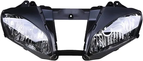Miniatura 3 de Ensamble de lámpara de faro delantero para motocicleta compatible con Yamaha YZF600 R6 2006 2007 06 07 YZF-R6 Faro frontal transparente para moto