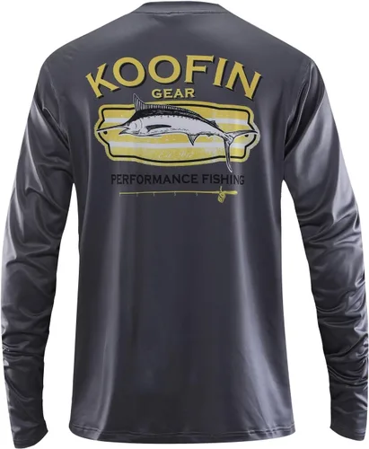 Camiseta de pesca de alto rendimiento, camiseta de protección solar UPF50 para exteriores, manga larga, ajuste seco, camisetas atléticas con bandera