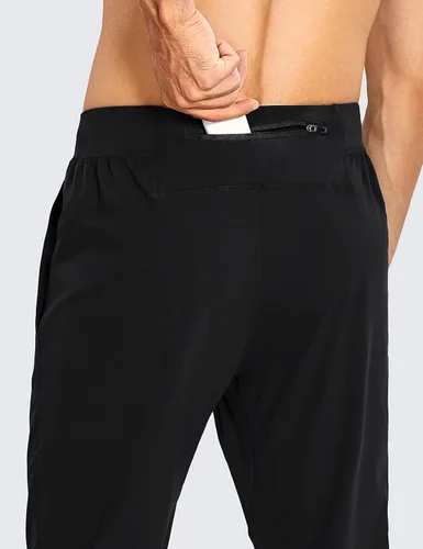 Miniatura 3 de CRZ YOGA Pantalones deportivos elásticos en 4 direcciones para hombre, 30 pulgadas, pantalones deportivos casuales de trabajo con bolsillo