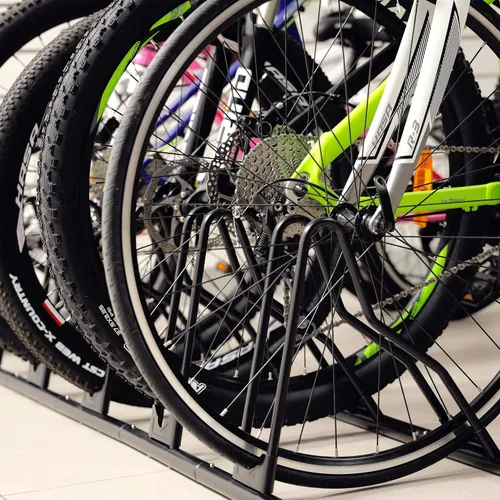 Miniatura 7 de Cyclingdeal Soporte de estacionamiento en el suelo para bicicletas - para bicicleta de montaña MTB y bicicleta de carretera - Almacenamiento