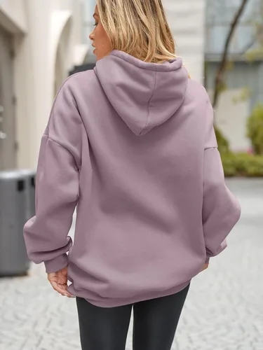 Miniatura 2 de EFAN Sudaderas con capucha de gran tamaño para mujer, sudaderas de forro polar con capucha, suéteres casuales y cómodos, ropa de moda de otoño 2023