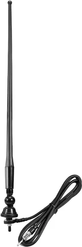 Eightwood Antena de radio de barco marino de 16 pulgadas, palo flexible de goma FM AM Antenas estéreo para barco, coche, RV, autocaravana, ATV, UTV,