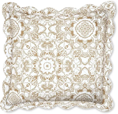 Miniatura 12 de BrylaneHome Almohada cuadrada Florence - Flor antigua