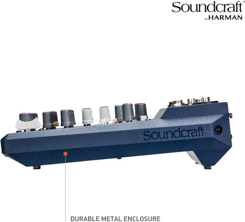 Miniatura 3 de Soundcraft Notepad-8FX - Mezclador profesional de interfaz de audio USB con Lexicon Reverb, efectos de eco y retardo, y función de ducking