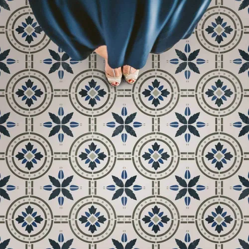 Polanka - Plantilla de azulejos para pintar pisos de azulejos, plantillas de azulejos reutilizables para pisos de linóleo y cemento, pinta tu viejo
