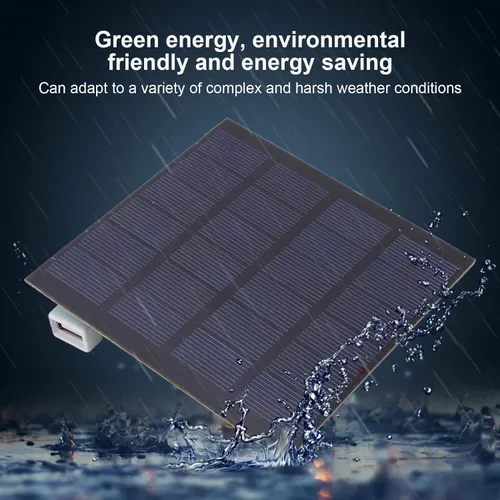 Miniatura 3 de Panel solar de 1.5W, panel solar de polisilicio de ahorro de energía de alta tasa de conversión de 6V, panel de carga solar de alta estabilidad