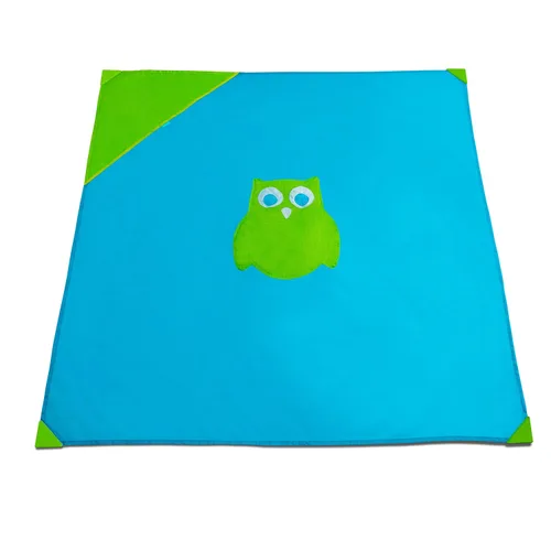 Munchkin Brica Go Play - Tapete portátil de viaje para bebé, 58 x 58 pulgadas, azul/verde, juego de 2 piezas