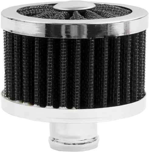 23mm Filtro de aire para automóvil universal de entrada de aire frío Filtro de ventilación de alta flujo con tapa de respiradero (Negro)