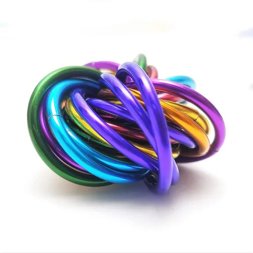 Miniatura 3 de Möbii - Pelota antiestrés (multicolor): silencioso Mobius TDAH, ansiedad, estimulante y alivio del estrés, herramienta para el hogar, viajes