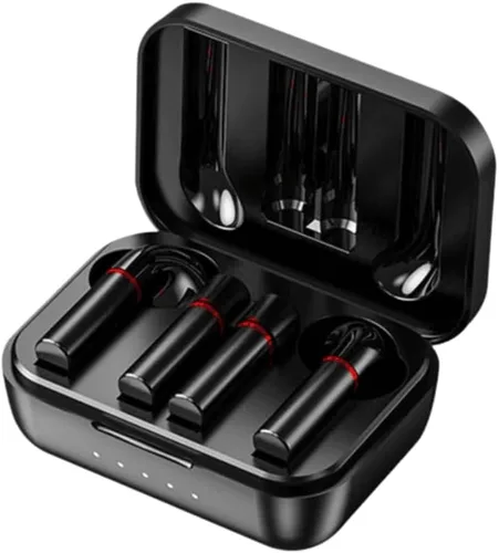 BeatsBuddy - Auriculares inalámbricos Bluetooth con tecnología Magnet-Lock, cancelación de ruido, funda de carga magnética, control táctil,
