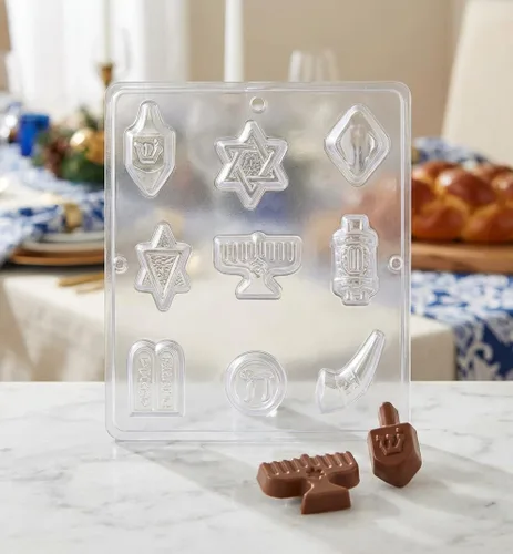 Miniatura 7 de Surtido judío Religioso Chocolate Candy Mold 410