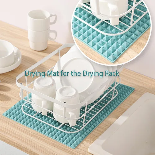 Miniatura 7 de Colinda Alfombrilla de silicona para secar platos y tazas, salvamanteles extra grandes para platos calientes, ollas calientes y almohadillas de gran