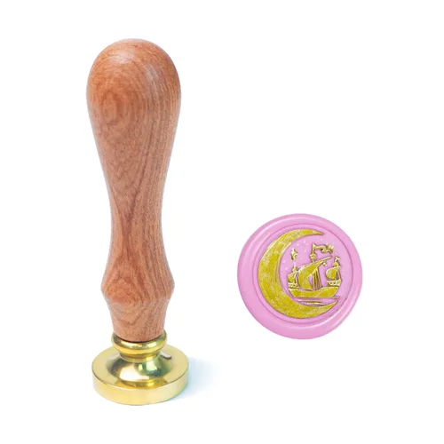 Miniatura 16 de Juego de sellos de cera de animales con 7 cabezas de latón extraíbles y 1 mango de madera, sello de cera retro para gatos, pájaros, mariposa, abeja