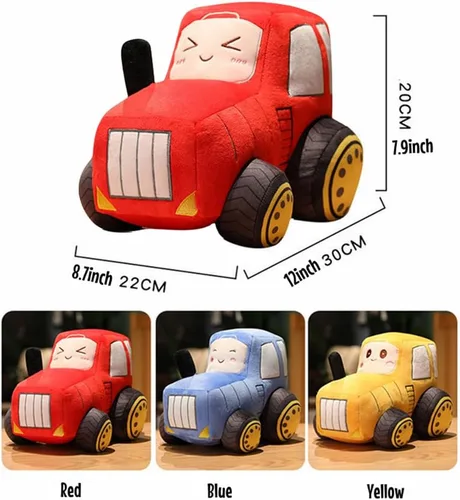 Miniatura 2 de XIYUAN (Juguete de peluche de coche de 12 pulgadas, almohada de felpa suave para automóvil, juguete de simulación, regalo para niños y niños (rojo)