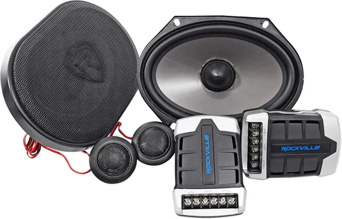 Rockville RV68.2C - Altavoces componentes para automóvil de 6 x 8 pulgadas, 900 W, 4 ohmios, clasificación CEA, woofer de polipropileno, envolvente