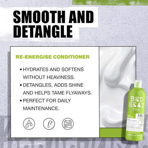 Miniatura 6 de Champú y acondicionador diario reenergizante Urban Antidotes de Bed Head por TIGI 25.36 fl oz, 2
