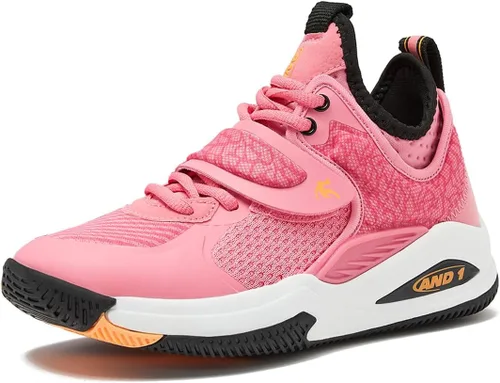 AND1 Zapatos de baloncesto para niños y niñas, tenis de baloncesto geniales para niños, talla 11 a niño grande 7, tenis de caña media o alta para