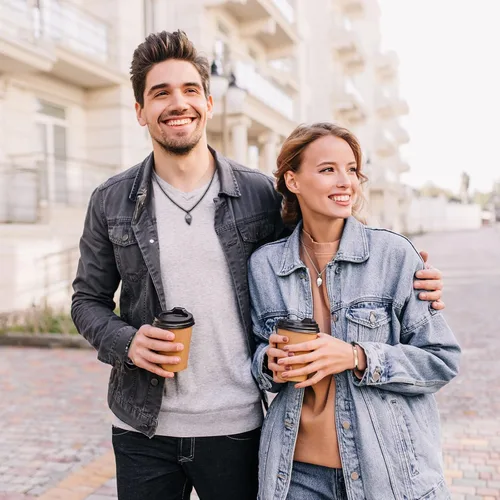 Miniatura 8 de Juego de 4 collares para parejas pulseras magnéticas a juego para novio novia parejas él o ella collares de relación a distancia para parejas