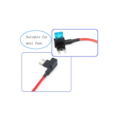 Miniatura 9 de Kit surtido de fusibles tipo mini cuchilla para automóvil, camión, 81 piezas + 3 piezas de adaptador de grifo de mini fusible de calibre 16