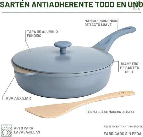 Miniatura 4 de Goodful Sartén Todo en Uno, Antiadherente Multicapa, Construcción de Fundición de Alto Rendimiento, Diseño Multiusos Reemplaza Múltiples Ollas