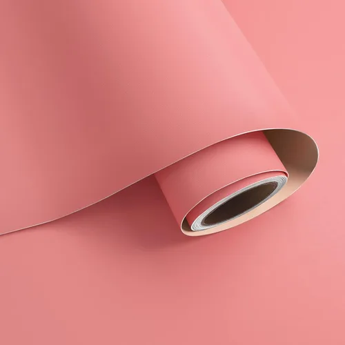 VaryPaper Papel tapiz rosa salmón de 15.7 x 315 pulgadas de grosor, papel adhesivo rosa para paredes, armarios, impermeable, autoadhesivo, papel