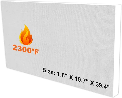 Simond Store Aislamiento de fibra de cerámica, clasificación de 2300F, 1.6 pulgadas x 19.7 pulgadas x 39.4 pulgadas, paquete de 1, placa de