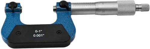 Miniatura 3 de Kit de micrómetro de rosca de tornillo de rango de 0-1" con 5 pares de yunque de 60 grados