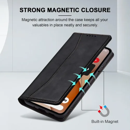 Miniatura 3 de Jasonyu Funda tipo cartera con tapa para Nothing Phone 4a 5G, funda magnética de cuero con tarjetero, función atril, funda protectora duradera